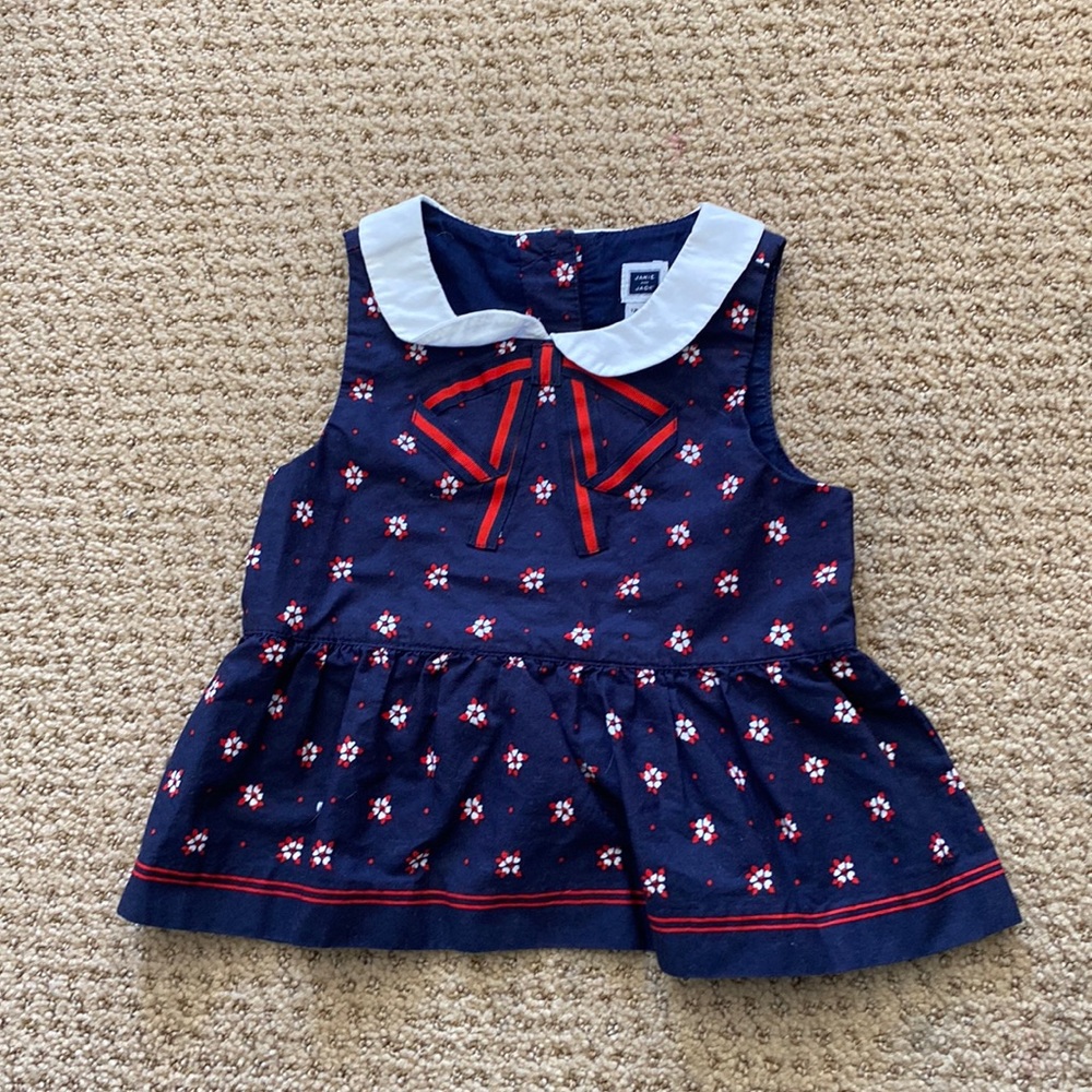Janie and Jack collard baby girl top